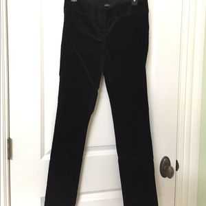 LOFT Marisa Skinny Black Corduroy Pants
